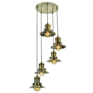 Small Edison 5 light cluster by the limehouse lamp co