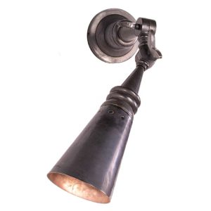 Steamer Double Wall Light in unlaquered brass by the limehouse lamp company